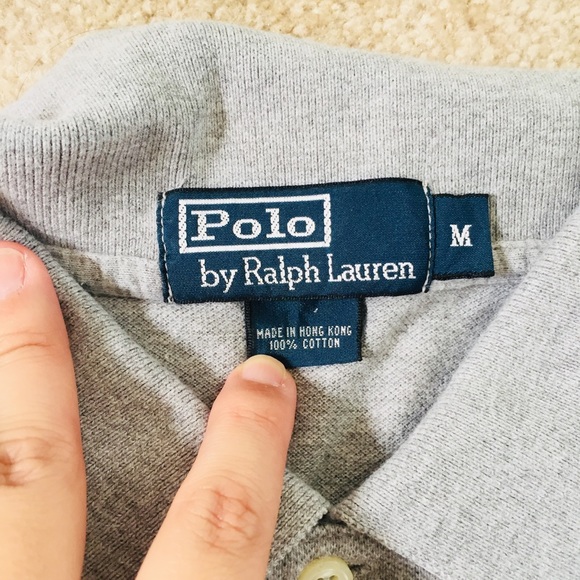 Men’s gray polo shirt - Picture 4 of 4